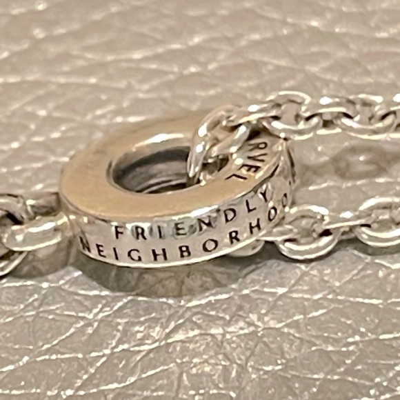 Pandora Marvel Hanging Spider-Man Sterling Silver Dangle Charm and Necklace - Picture 9 of 10